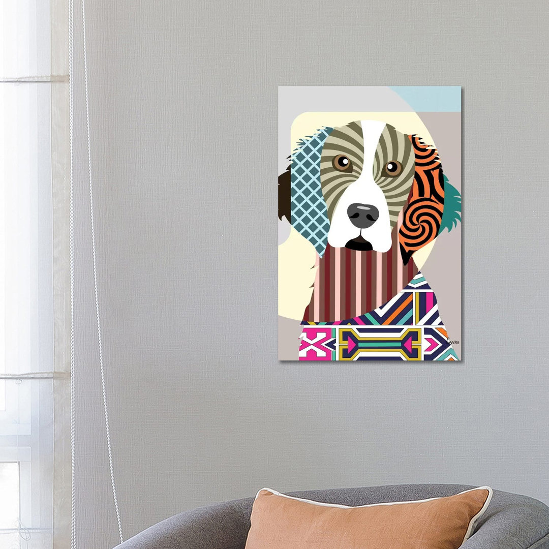 Welsh Springer Spaniel by Lanre Studio - Wrapped Canvas Gallery-Wrapped Canvas Giclée