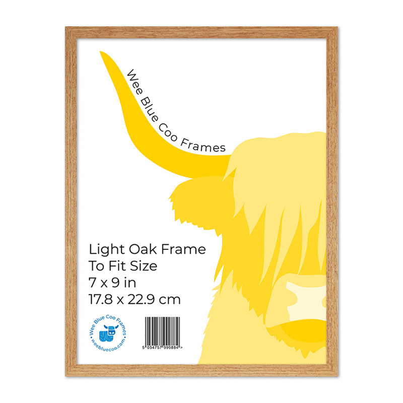 Picture Frame, 25.5cm H x 20.5cm W, Light Oak