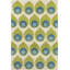 Tapis vert en laine à motif de plumes de paon abstraites touffeté à la main Ailey-1558247057