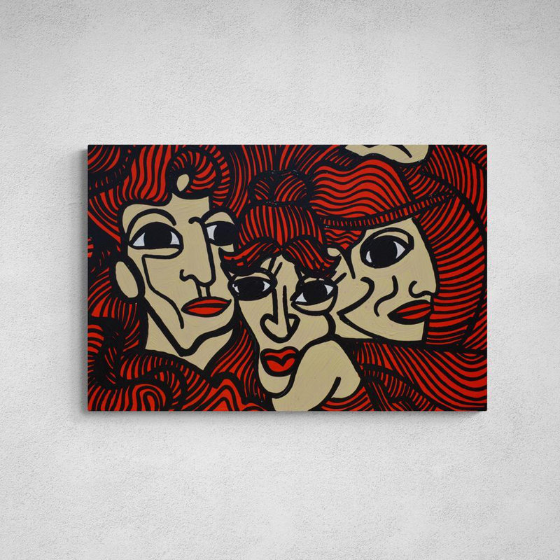 Flamenco, 24" H x 36" W