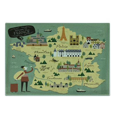 East Urban Home Glass Cutting Board