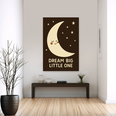 Lunar Dreamscape Abstract Contemporary Landscape Nature Wall Art Print 1 Piece Wrapped Canvas Wall Art