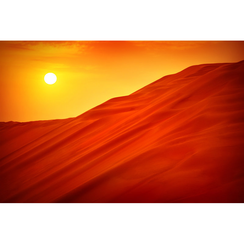 " Desert Sunset Landscape ", 12" W x 8" H