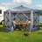 12 pi. X 12 pi Tente de camping d'extérieur escamotable