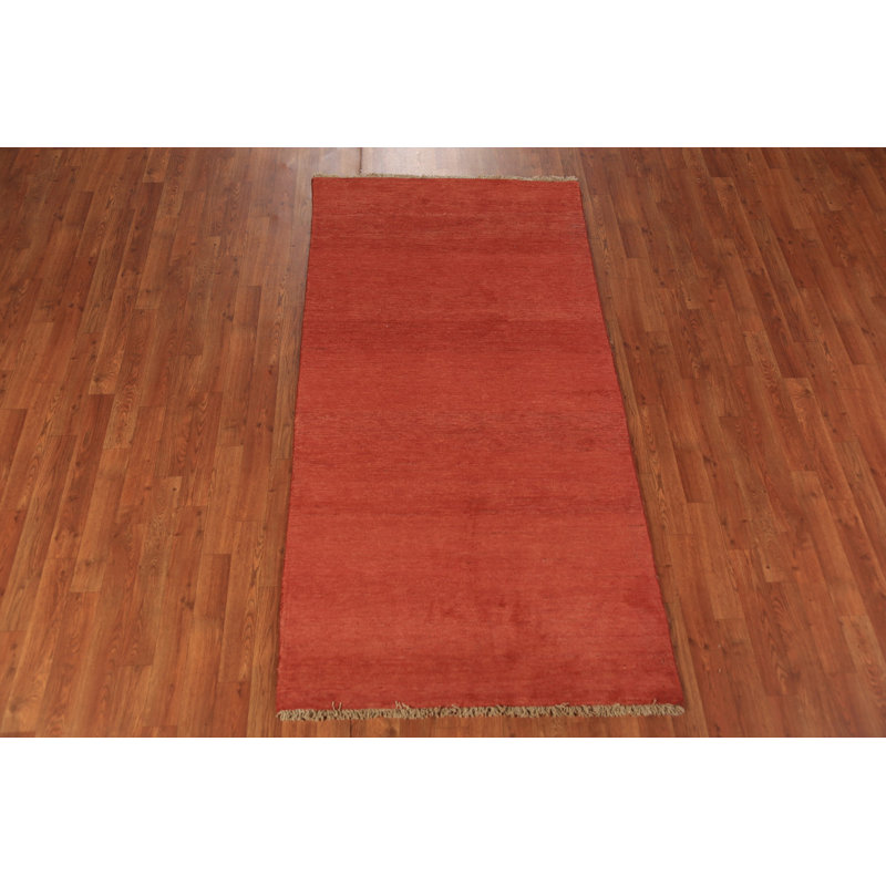 Striped Wool Gabbeh Oriental Rug 3x6
