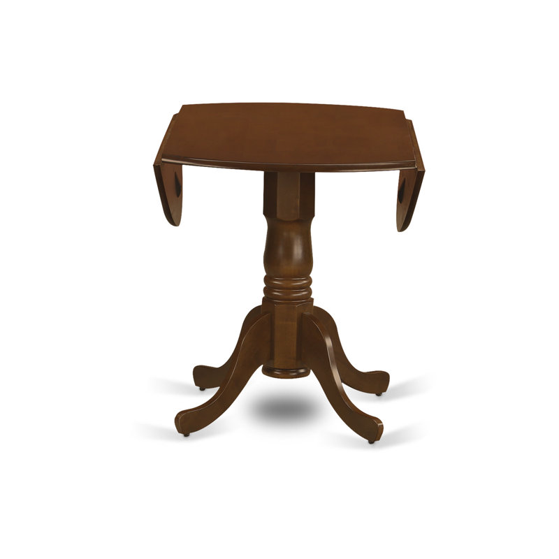 Ensemble de coin repas 3 pièces pour petits espaces comprenant une table ronde Dropleaf et 2 chaises de salle à manger, 42 x 42 pouces, espresso