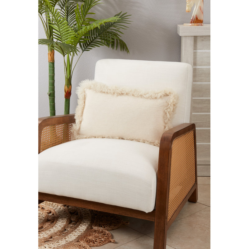 Lulie Collection Linen Throw Pillow, Natural