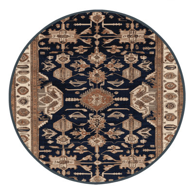 Tapis brun turc lavable à la machine