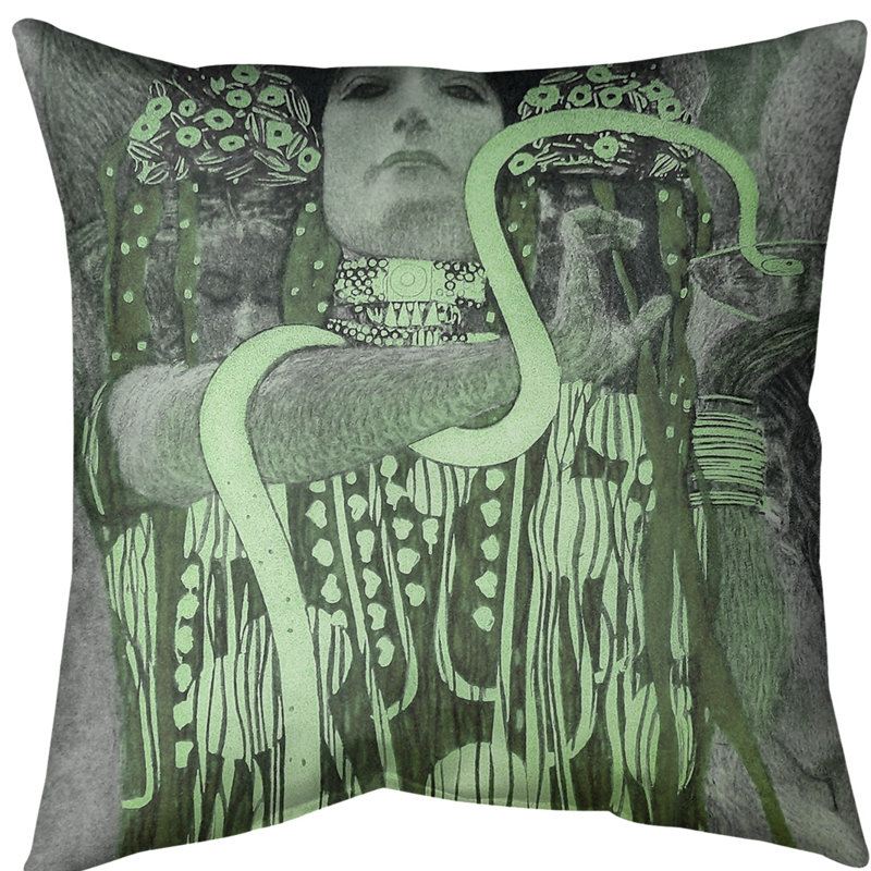 Coussin euro hygeia, Vert, Faux lin