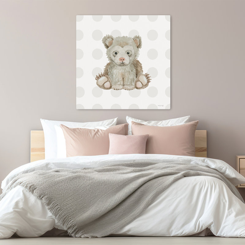 Baby Bear Contemporary Pattern Art, 32" H x 32" W