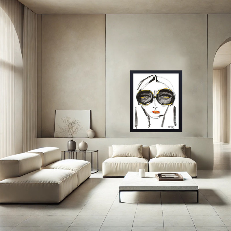 Pop Art & Retro Not Now by  - Picture Frame Painting, 30" H x 24" W x 1.125" D, Framed Print, Black