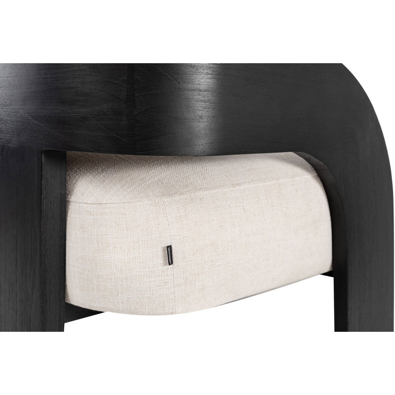 Méridienne de 28 po de largeur, Mélange de polyester blanc cassé