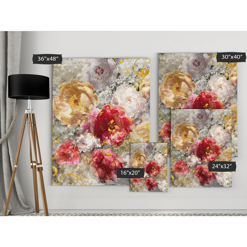 « i », reproduction d’art sur toile tendue Roses Everlasting, H 16 po x l 20 po x P 1,5 po