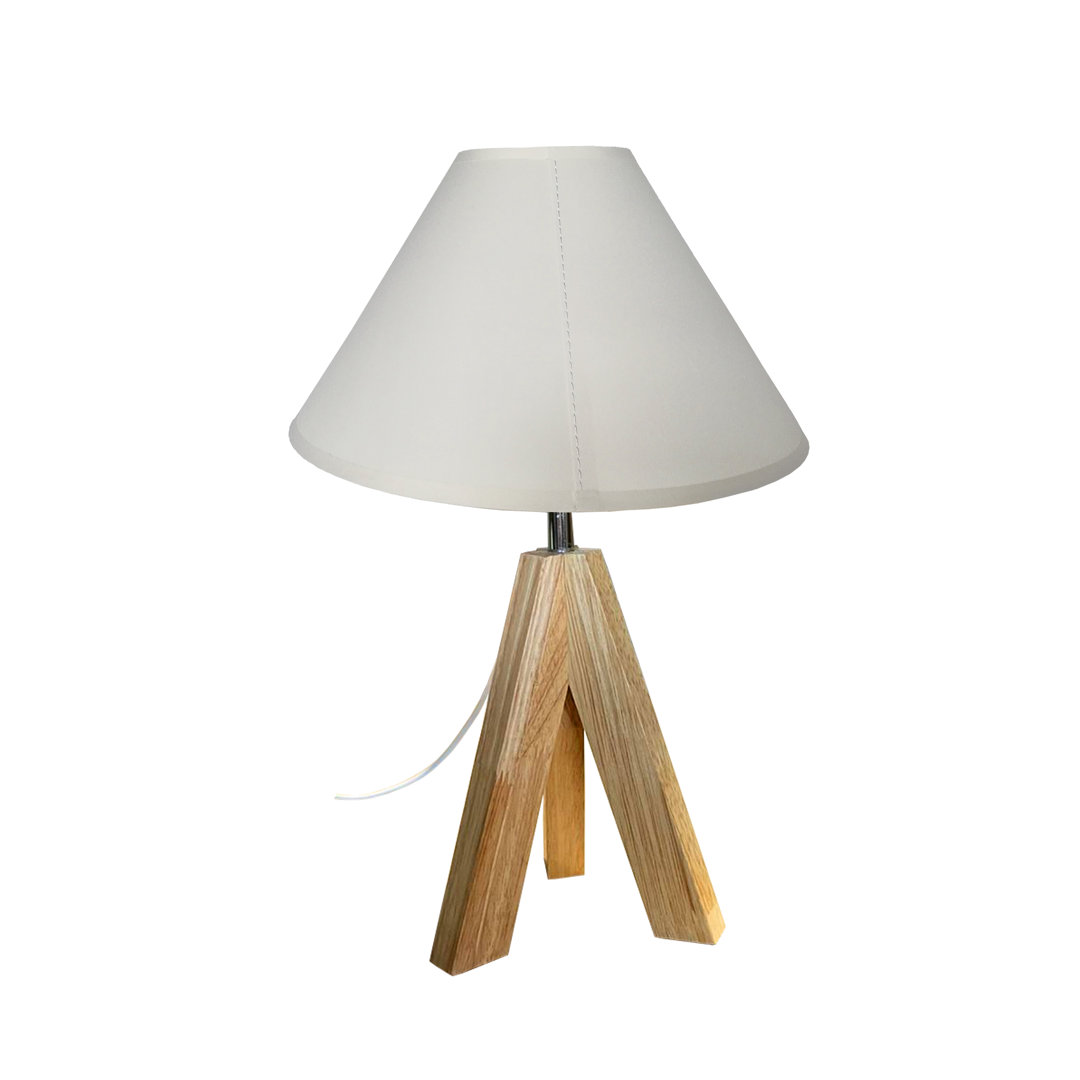 Rucki Wood Tripod Lamp