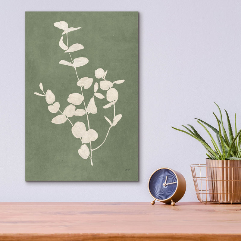 Art mural en verre «Botanical Study 2 Neutral» par Julia Purinton, H 16 po x l 12 po x P 0,13 po