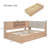 L-shaped Daybed Corner Bed Under-bed Drawers with Storage Bookcase-1741460032-1741460035