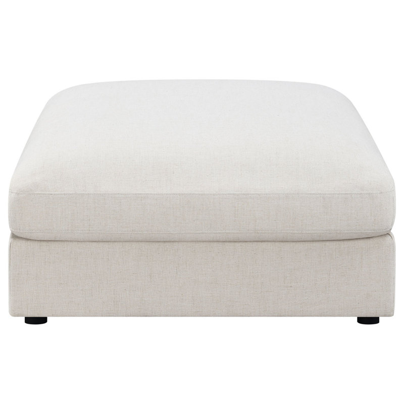 Repose-pieds carré Duncan, Beige