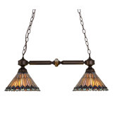 Tiffany Jeweled Peacock 2 - Light Pendant