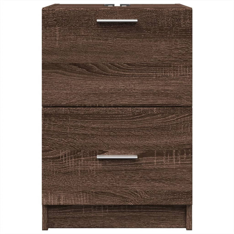 Briell Under Sink Cabinet, Brown oak look