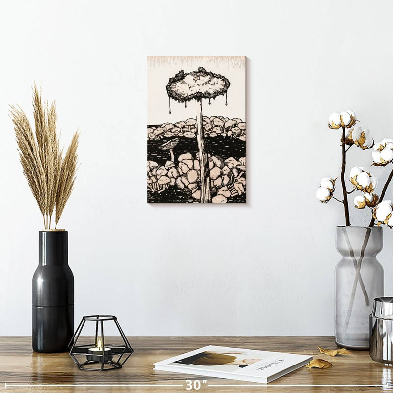 Yarlin Dripping Mushroom, 12" H x 8" W