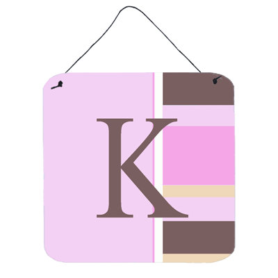 Plaque d’art murale monogramme par denny knight