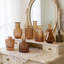 Ensemble de 20 vases en verre Amber