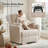 Zisel 37.6" W Swivel Recliner Power Recliners, Swivel Rocking Recliner Chair with USB Port-1826652007