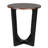 ACACIA SOLID WOOD SIDE TABLE,BROWN & BLACK COLOR