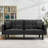 Twin 68" Wide Tufted Back Convertible Sofa