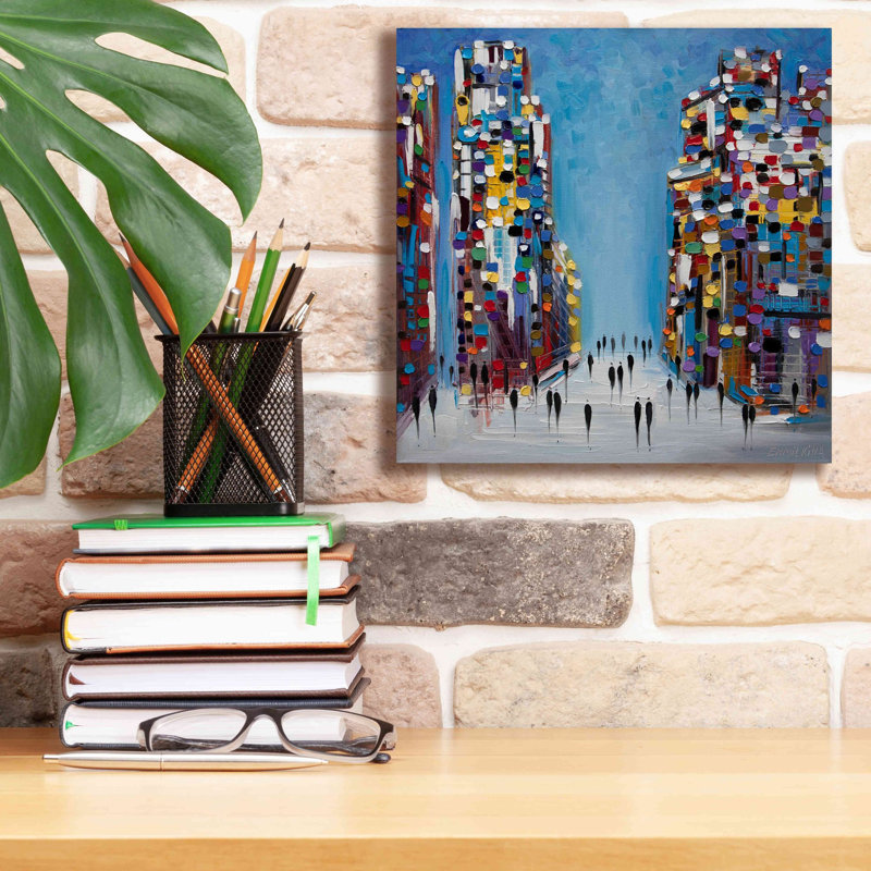«Cityscape» par Ekaterina Ermilkina, impression sur toile, H 12 po x l 12 po x P 0,75 po