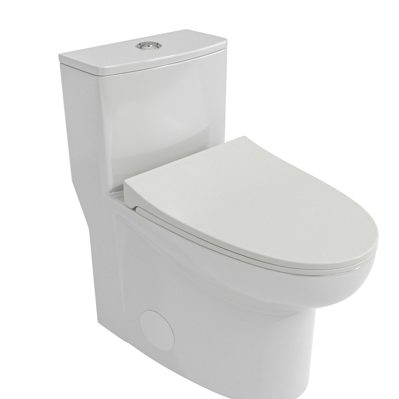 Ceramic Toilet With Dual Flush And Comfortable Sitting Experience Efficient Flushing Lid
