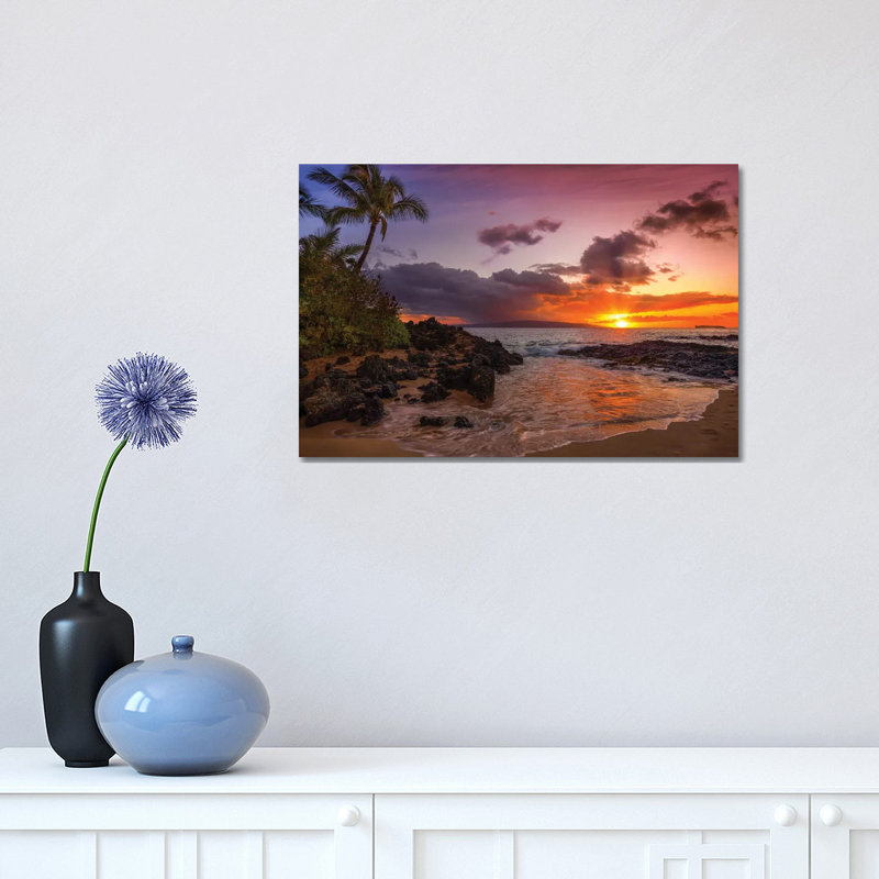Sunset At Secret Beach by Jonathan Ross Photography - Wrapped Canvas Print, 30.48 cm H x 45.72 cm W