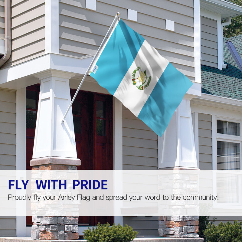 Drapeau de maison en polyester Guatemala 36 po x 60 po