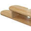 Étagère murale flottante asymétrique en bois massif clair naturel pour chambre, salle de bain, cuisine, salon-36731325-36731327