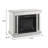 Boerpine 27.6'' W Mirrored,White Electric Fireplace