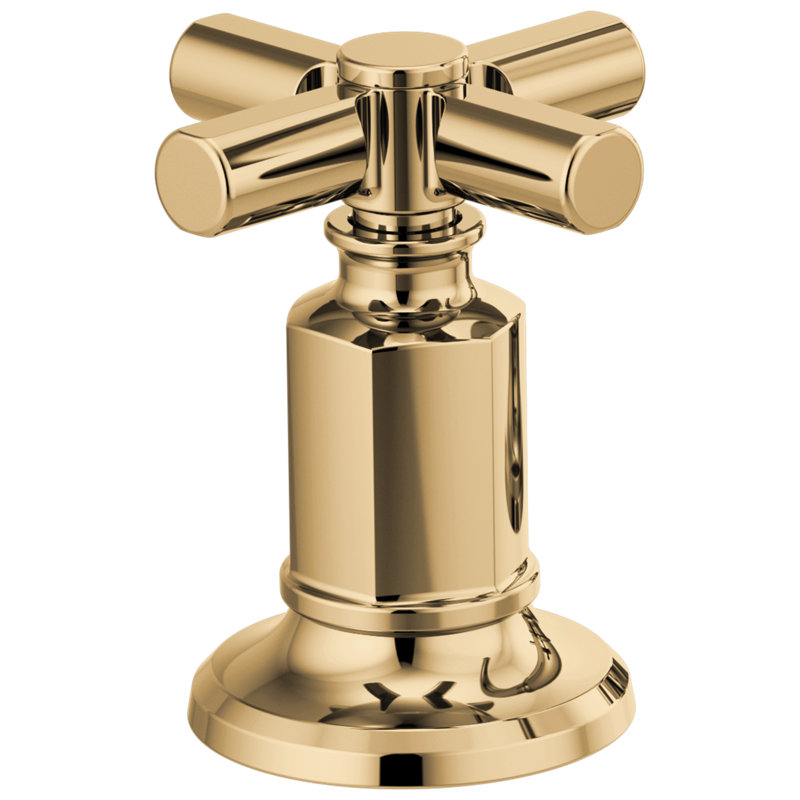 Invari™ Widespread Lavatory Faucet with Arc Spout, Polished Gold, Lever Handle, 1.5 GPM