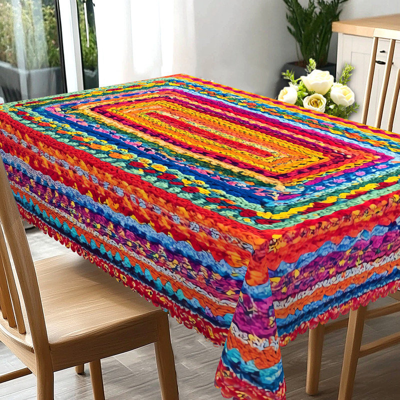 Nappe bohémienne, L 86,6 po x l 60 po
