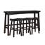 Ensemble de table de comptoir 4 pièces Casy, 3 tabourets-113581424-130022391