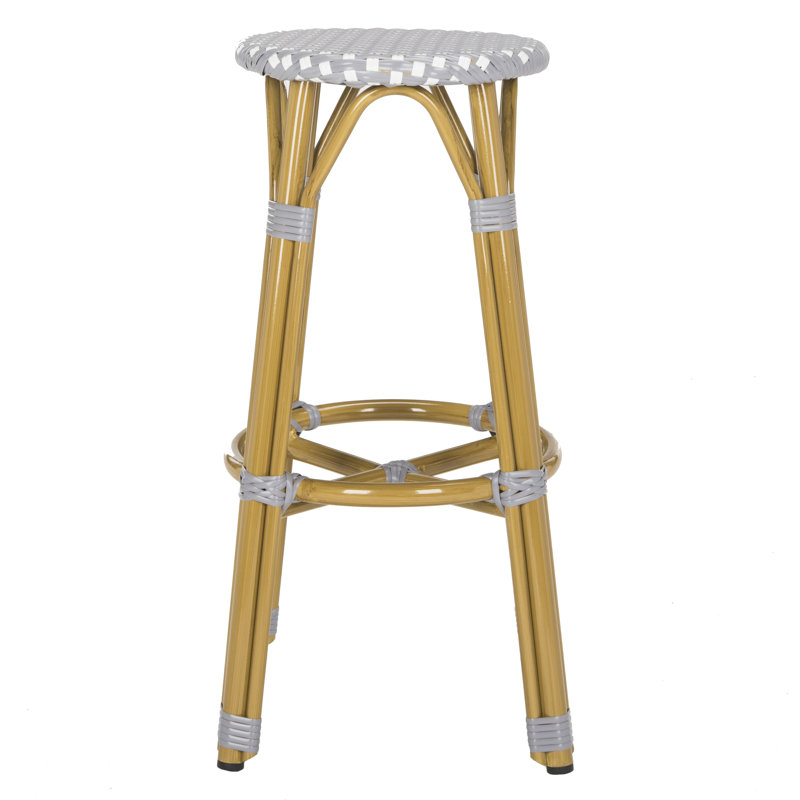 Outdoor Vaucher Bar Stool, Grey/White
