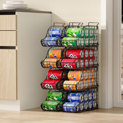 Ensemble de 4 boîtes de conserves empilables pour cuisine avec poignées pour la cuisine Sonyabecca