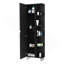 Armoire à linge miroir Urano, quatre tablettes intérieures, cinq tablettes extérieures-291244945