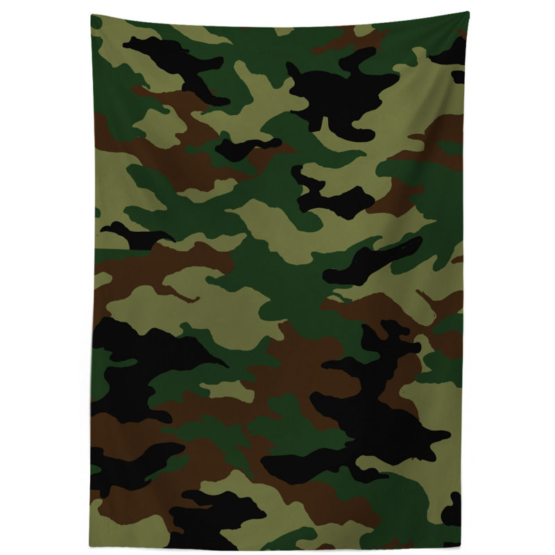 Camouflage Tablecloth, 70" L x 52" W