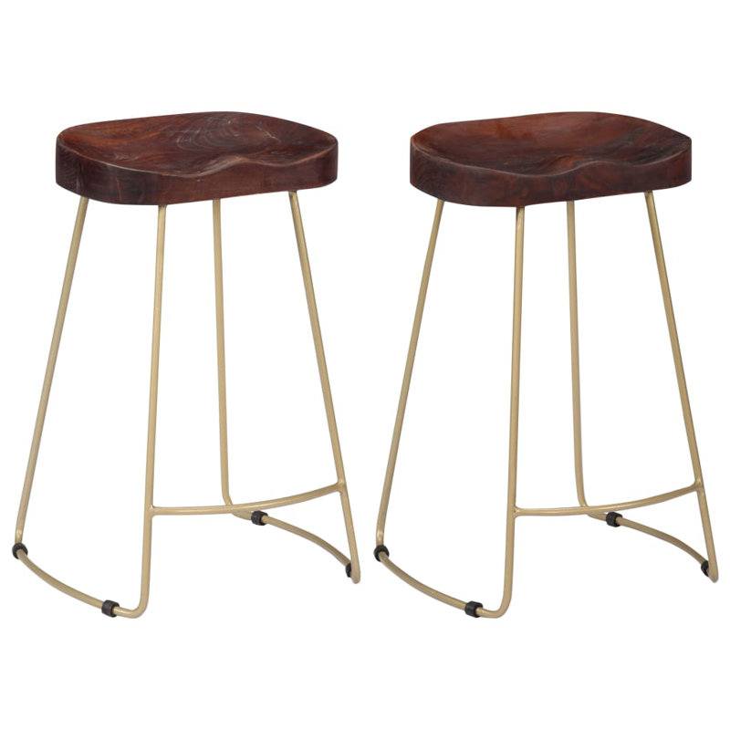 Fulbright Counter Stool, Dark Brown, 46 x 38 x 52 cm