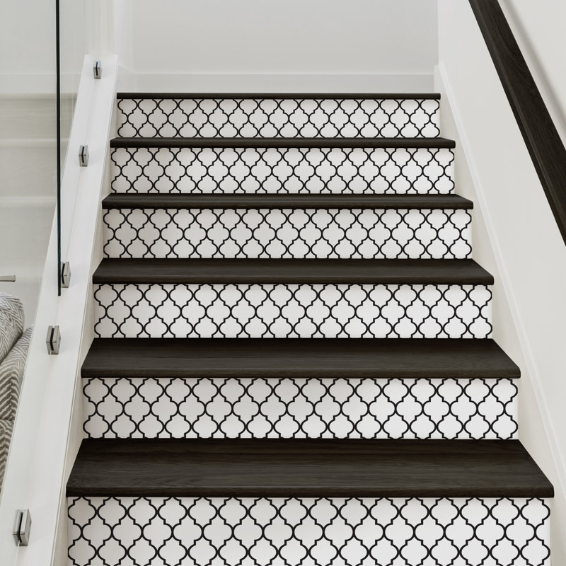 Autocollants muraux pour marches d'escalier, L 6 po x L 48 po