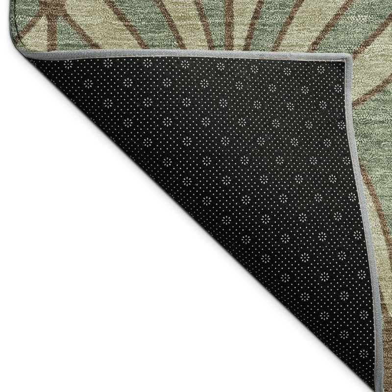 Machine Washable Indoor/Outdoor Lipman ACN2426 Mid-Century Modern Rug, Rectangle 2'6" x 3'10"