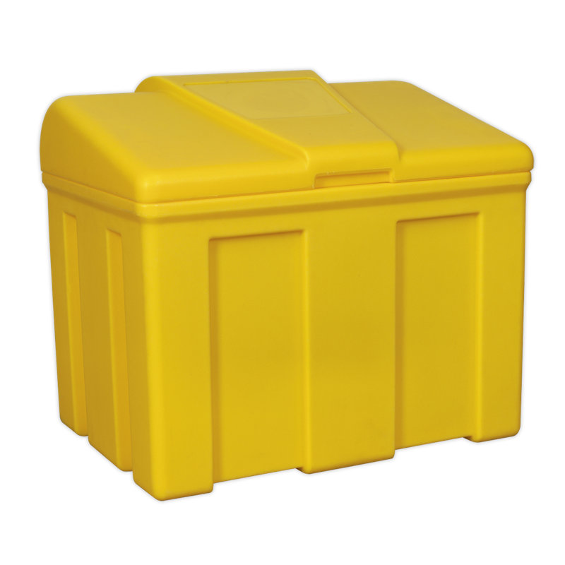Symple Stuff Junia 65cm W 110L Water Resistant Plastic Deck Box in Yellow