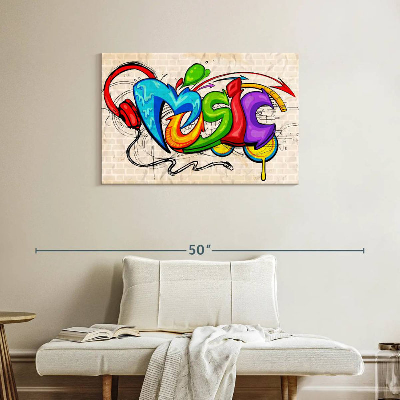 Tergel Urban Music Mural, 24" H x 36" W