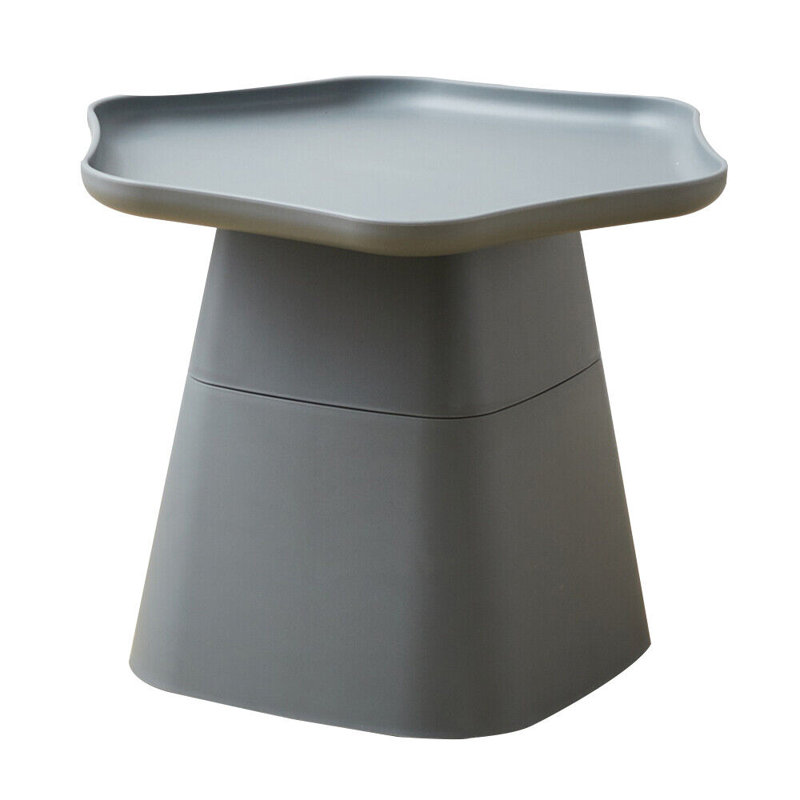Table d'appoint carrée pour table basse moderne, H 15,7 po x l 19,7 po x P 22 po