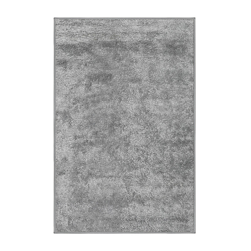 Tapis contemporain gris, Rectangle 2 pi x 3 pi