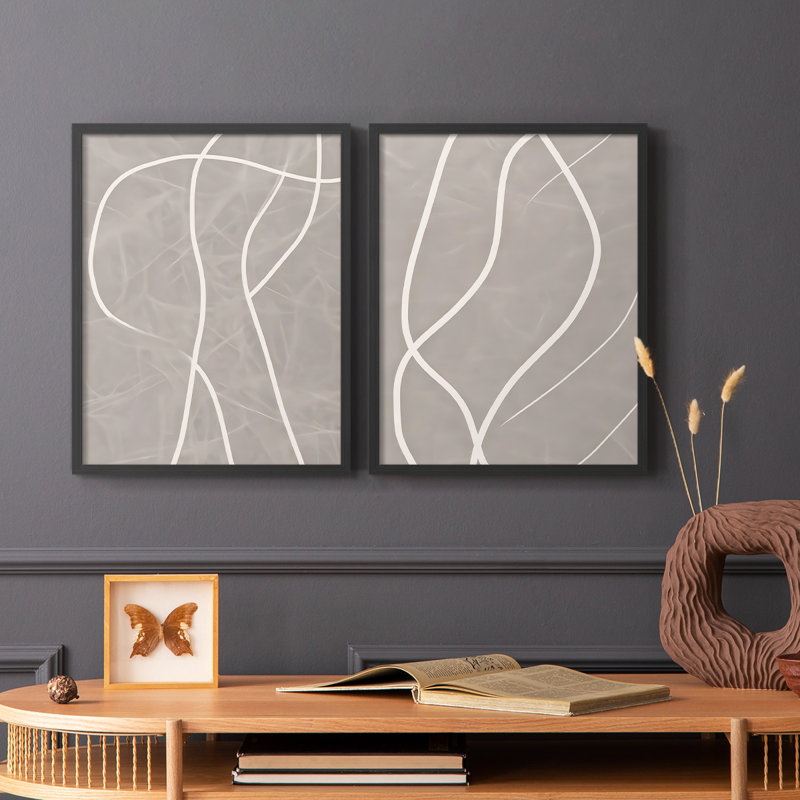 Série ABSTRACT DLxxxi - reproduction encadrée de qualité supérieure - prête à être accrochée - aucun clou requis - aucun clou requis